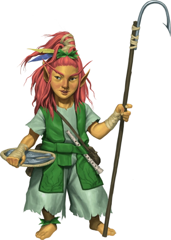 A tropical kijimuna gnome