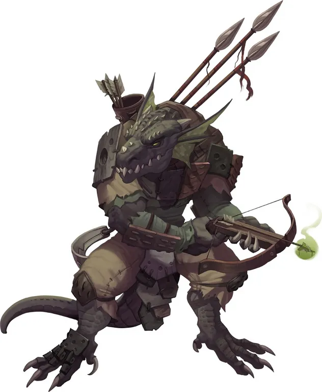 A kobold wields a crossbow