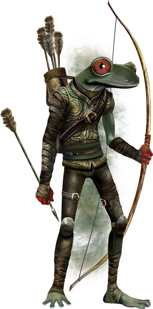 A tripkee with a longbow