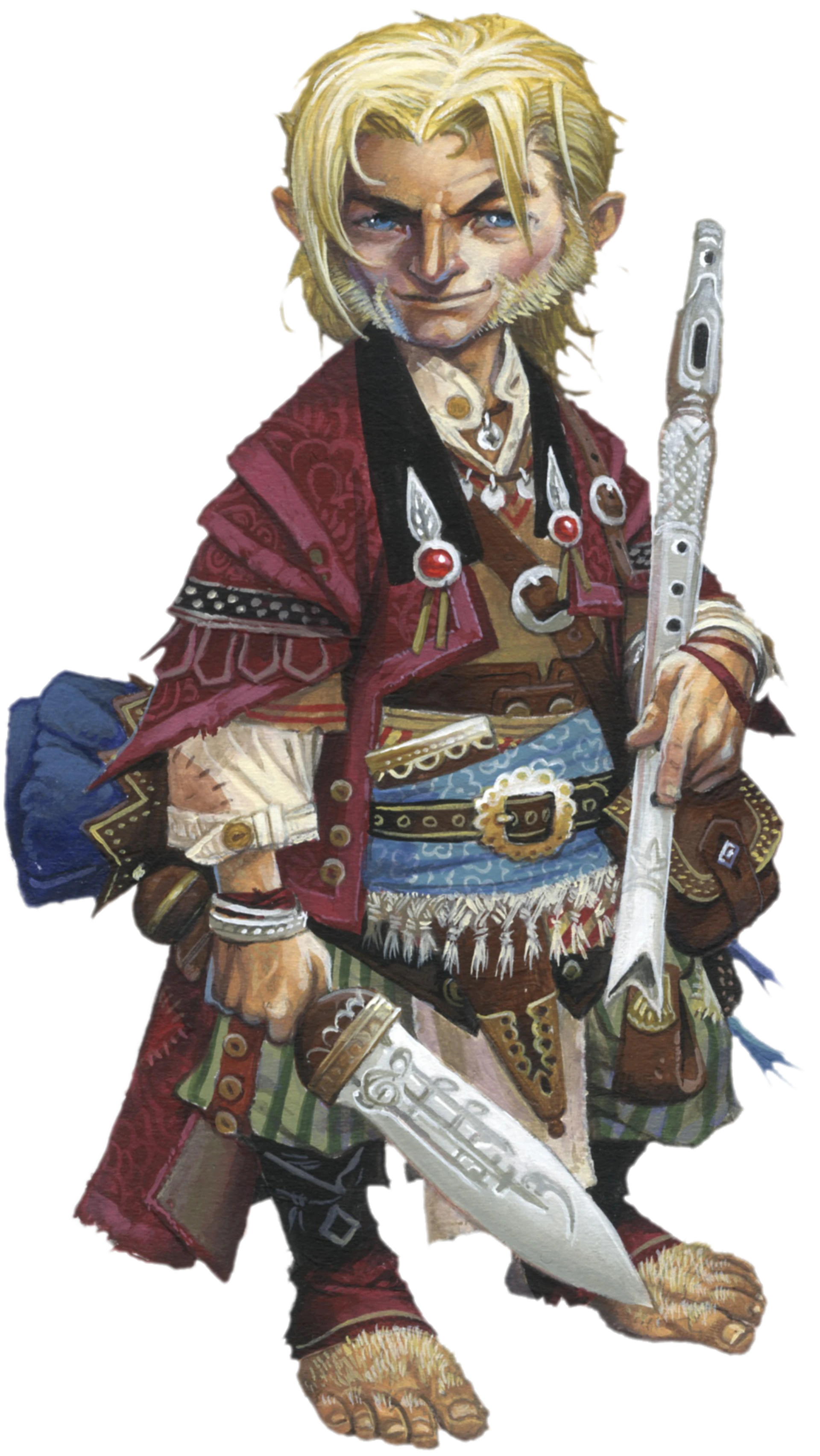 Lem, iconic halfling bard